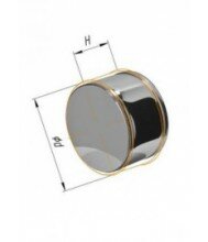 Заглушка внешняя дтрубы 0,5 мм Ф 180 нижняя(Феррум)